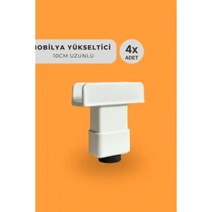 10 cm Yükseltici Mobilya Ayağı - U Meşe Ayak (4 Adet)