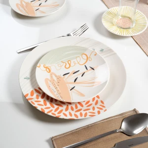 Güral Porselen Camelia 30 Parça 6 Kişilik Kahvaltı Takımı 3554