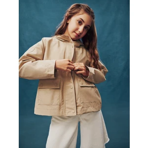 Kız Çocuk Krem Anorak Ceket