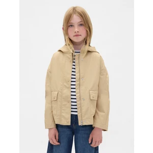 Kız Çocuk Krem Anorak Ceket