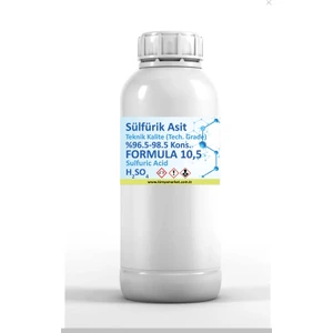 Sülfürik Asit 1 Lt %96.5-98.5 Kons. Zaç Yağı