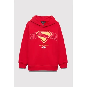 Baskılı Pamuklu Oversize Fit Kapüşonlu Sweat Erkek Çocuk Sweat 6S10133