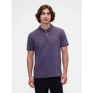 Erkek Mor Gap Logo Piqué Polo Yaka T-Shirt