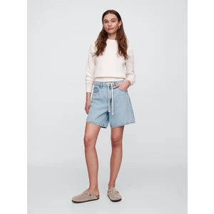 Kadın Mavi Denim Şort