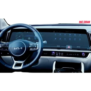 Kia Yeni Sportage 2023-2024 Uyumlu Dijital Gösterge ve Bilgi Ekran Uyumlu Mat Ekran Koruyucu