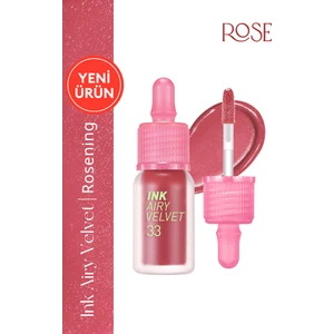 Uzun Süre Kalıcı ve Hafif Formüllü, Kadife Bitişli Tint Perıpera Ink Airy Velvet (33 Favorite Pink)