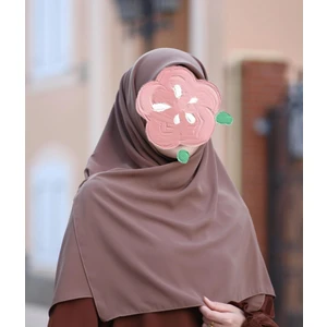 Tesettür Hijab Medine Ipeği Eşarp Nude