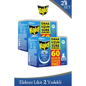 Elekro Likit 2 Yedek 60 Gece Ekonomik Paket (Sivrisineklere Karşı) x 2 Adet