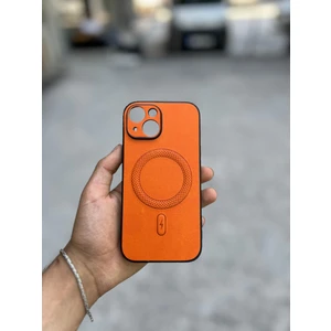 Samsung Galaxy S25 Ultra Uyumlu Magsafe Özellikli Deri Görünümlü Silikon Kılıf