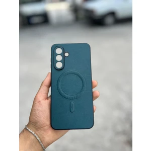 Samsung Galaxy A36 Uyumlu Magsafe Özellikli Deri Görünümlü Silikon Kılıf