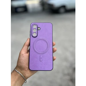 Samsung Galaxy A26 Uyumlu Magsafe Özellikli Deri Görünümlü Silikon Kılıf