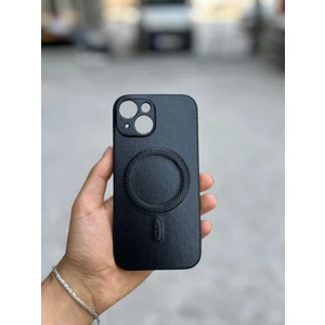 Samsung Galaxy S25 Ultra Uyumlu Magsafe Özellikli Deri Görünümlü Silikon Kılıf