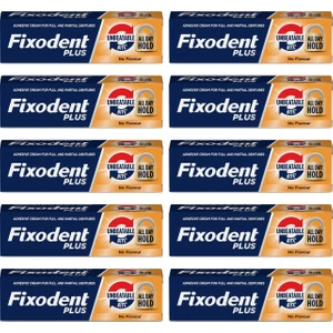 Plus Extra Güçlü Diş Protez Yapıştırıcı Tat Içermez Krem 40 gr 10 Adet