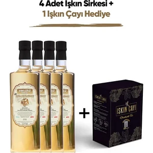 Vangölü Yöresel 4 Adet Işkın Kökü Sirkesi, 1 Adet Işkın Çayıv