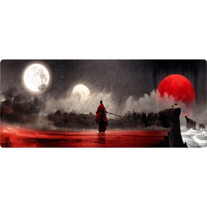 Pro Gaming Mouse Pad 70X30 Samurai Mouse Pad Xl Büyük Oyuncu Mousepad Kenar Dikişli Yıkanabilir Speed Mause Pad