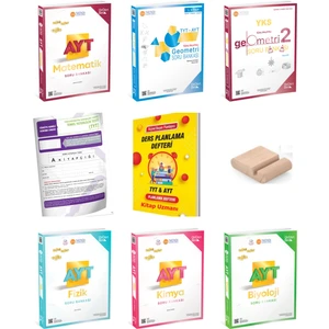 345 -Üç Dört Beş Ayt Soru Bankası Sayısal Set(Mat Geo Fiz Kim Biy)Yks 2026+PLAN Deft+ Tutucu