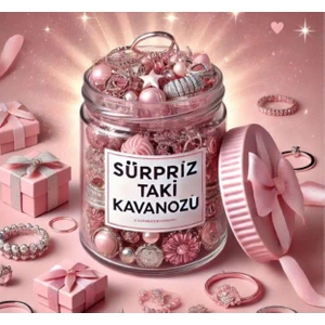 Sürpriz Takı Kavanozu 12 Parça (hepsi çelik)