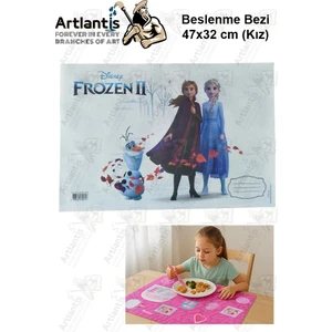 Beslenme Bezi Kız Modeli Yıkanabilir 32X47 cm 1 Adet Beslenme Örtüsü Okul Öncesi Kreş Anasınıfı Ilkokul Için Ideal