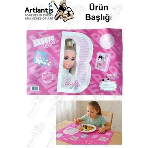 Beslenme Bezi Kız Modeli Yıkanabilir 32X47 cm 1 Adet Beslenme Örtüsü Okul Öncesi Kreş Anasınıfı Ilkokul Için Ideal