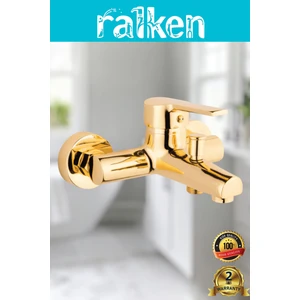 Gold Altın Banyo Duş Bataryası Musluğu - %100 Pirinç, Paslanmaz, Ağır Gövde