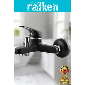 Mat Siyah Banyo Duş Bataryası Musluğu - %100 Pirinç, Paslanmaz, Ağır Gövde