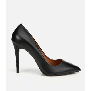 01AYH304170A100 KADIN Deri Siyah Stiletto