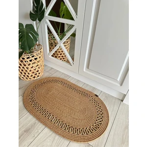 Bhr Creative Jüt, Hasır Desenli Kapı Önü, Paspas, Banyo Paspası, Balkon Paspası Hasır Halı, Jüt Paspas