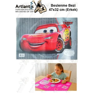 Beslenme Bezi Erkek Modeli Yıkanabilir 32X47 cm 1 Adet Beslenme Örtüsü Okul Öncesi Kreş Anasınıfı Ilkokul Için Ideal