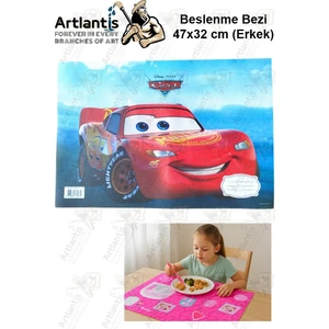 Beslenme Bezi Erkek Modeli Yıkanabilir 32X47 cm 1 Adet Beslenme Örtüsü Okul Öncesi Kreş Anasınıfı Ilkokul Için Ideal
