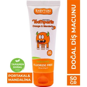 Doğal Portakal & Mandalina Diş Macunu Florürsüz 50 gr