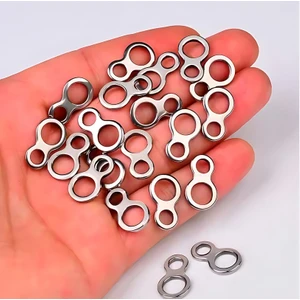Strıke 15 Adet (M) Boy, Iki Gözlü,çift,double,sekiz Şekilli Solid Jig,asist,halka