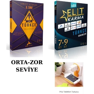 Paraf 2025-2026 8.sınıf Mor Türkçe +Elitkarmalgs Türkçe Branl Dene Set Priz Tutuculu