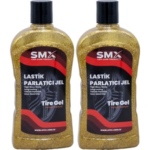 Simli Jel Lastik Parlatıcı 500 ml  2 Adet + Sünger Hediye