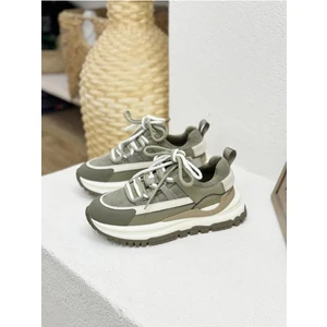 25K331 Içi Polar 6cm Kalın Taban Sneaker Spor Ayakkabı