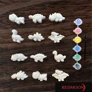 12 Karakter Alçı Boyama Taş Boyama Seti