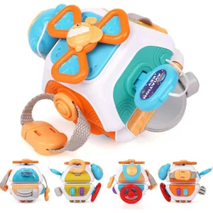 Bebek  Oyuncak Montessori Küp 10 Aktiviteli El ve Göz Koordinasyonu