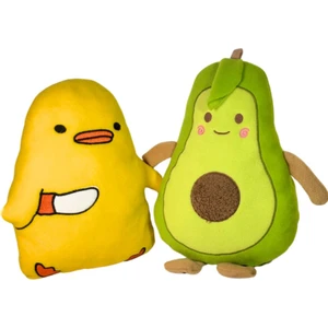 Esdi Shopping Avokado - Katil Civciv Uyku Arkadaşı ve Peluş Oyuncak 35 cm 2 Li Peluş Hediye Paketi