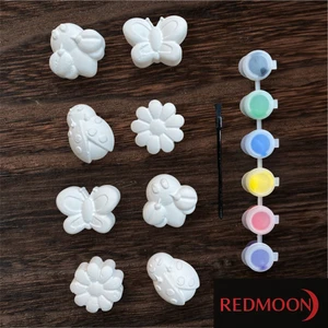 8 Karakter Alçı Boyama Taş Boyama Seti