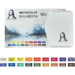 Mona Lisa Profesyonel Tablet Sulu Boya Seti 18 Renk