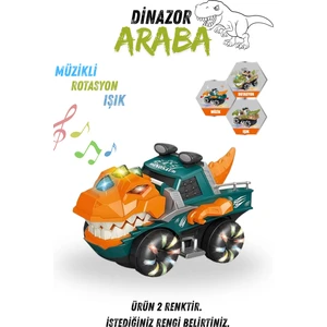 Dinozor Araba Işıklı Sesli Müzikli Hareketli