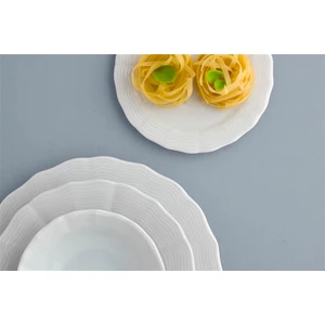 Wavy Beyaz Yemek Takımı 24 Parça