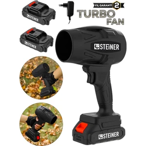 21 V 5 Ah Çift Akülü Şarjlı Akülü Jet Fan Üfleyici Toz Üfleyici Mangal Yakma Araba Kurutma Makinesi