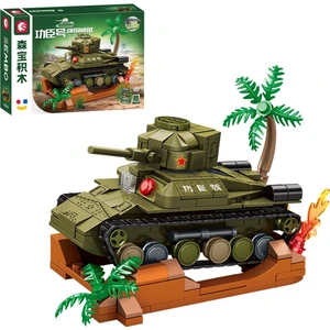 Sembo Block Type 97 Chi-Ha Muharebe Tankı Yapı Bloğu Seti 243 Parça