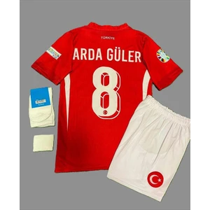 Arda Güler Türkiye Milli Takımı Euro 2024 Deplasman Taraftar Çocuk Forması 4'lü Set