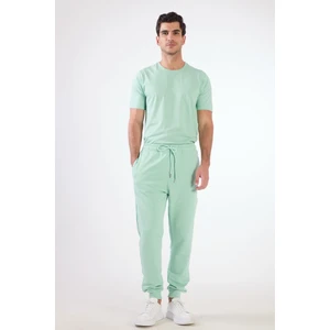 Mint Yeşili Bağcıklı Erkek Regular Fit Eşofman Altı