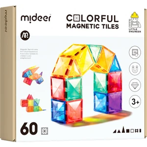Renkli Magnetic Tiles - 60 Parça