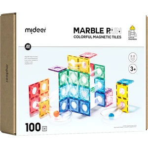 Renkli Magnetic Tiles -  Parkur 100 Parça