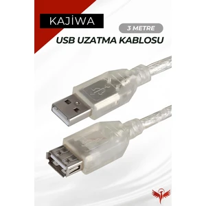 3 Metre USB Uzatma Kablosu - USB 2.0 Extension Cable 3mt