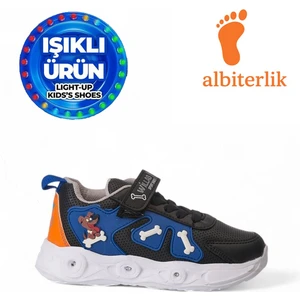 Çocuk Sevimli Dost Köpek Figürlü Işıklı Mevsimlik Kışlık Çocuk Okul Sneaker Spor Ayakkabı