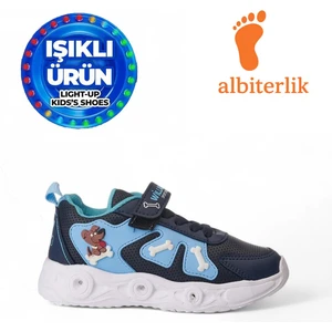 Çocuk Sevimli Dost Köpek Figürlü Işıklı Mevsimlik Kışlık Çocuk Okul Sneaker Spor Ayakkabı